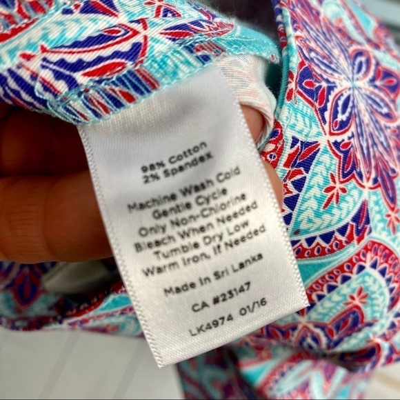 Talbots Summer star print skirt size 14p - Picture 2 of 8